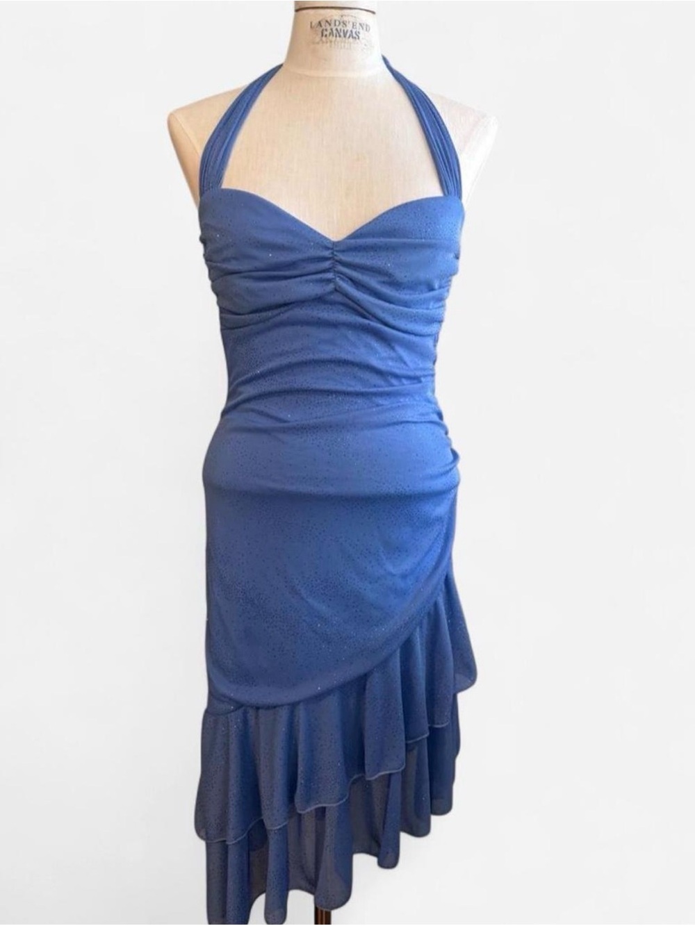My Michelle Blue Halter Dress